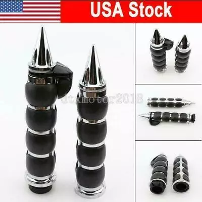 $39.75 • Buy Chrome 1  Motorcycle Hand Grips For Yamaha Raider S Road Royal V Star 650 950 US