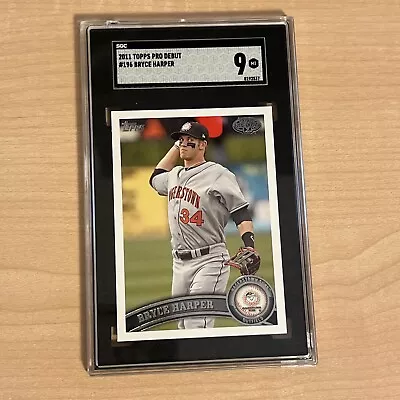 2011 Topps Pro Debut Bryce Harper Rookie RC #196 SGC 9 • $29.49