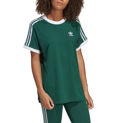 $34 • Buy Adidas Originals Classic Women's Trefoil Logo 3-Stripes Tee T-Shirt - Green