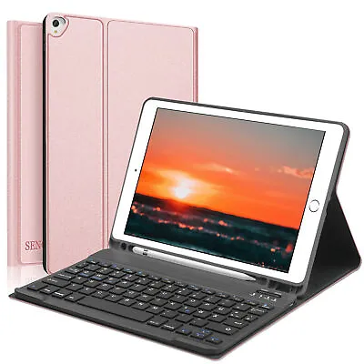 Smart Case With Bluetooth Keyboard For IPad 7/8th/9th Generation 10.2 Inch Air 3 • £19.99