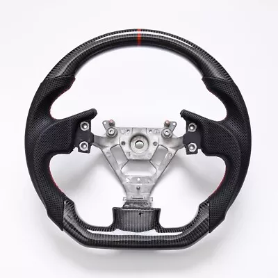 Real Carbon Fiber Flat Customized Sport Universal Steering Wheel For 2003-08 G35 • $369.99