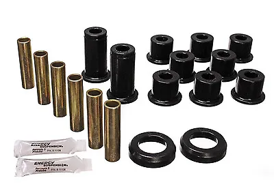 Energy Polyurethane 82-04 Sonoma S10 S15 Blazer Rear Leaf Spring Bushings BLACK • $64.90