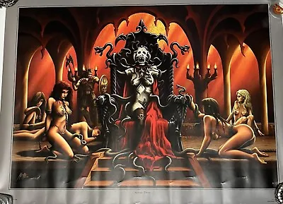 Vintage 2000 Medusa’s Throne Sword Poster Only Kit Rae 18”x24” • $25