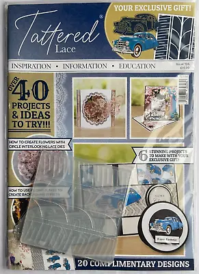 TATTERED LACE MAGAZINE - ISSUE 106 - Brand New Including Die & Embossing Folder • £5