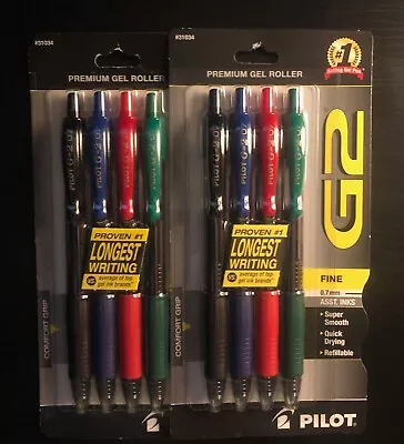 PILOT G2 Premium Rolling Ball Gel Pens - Fine Point - Assorted Colors - 4pk (2) • $13.11