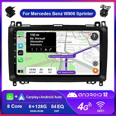 Android 12 Mercedes-Benz B-Class W245 Viano Sprinter Car Stereo CarPlay GPS 128G • $226.69