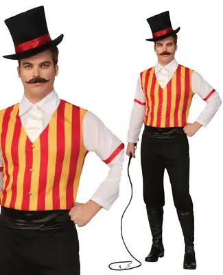 Mens Ringmaster Costume Adult The Greatest Showman Circus Presenter Fancy Dress • £13.49