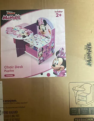 TV Chairs For Kids Toddlers And Girls Tables Activity Desk Disney Minnie Mouse • £57.83