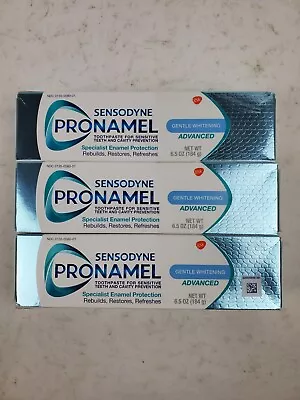 $18.75 • Buy Sensodyne ProNamel Gentle Whitening Advanced Toothpaste 6.5oz 3pk