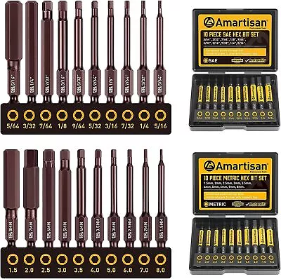 Hex Key Allen Bit Set Quick Change Connect Impact Driver Power Drill Metric Long • $13.99