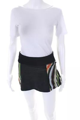 Trina Turk Recreation Womens Smocked Striped Nylon Mini Skort Multi Size Small • $2.99