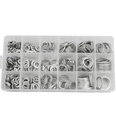 450X Car Oil Drain Plug Aluminum Solid Crush Washer Seal O-Ring Gasket Kit Box • $26.90