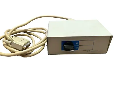 Manual Data Transfer Switch Box DB25 Parallel Ports - A / B - W/ 1 Cable • $9