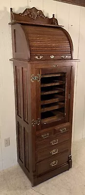 Antique Oak Harvard Co. Dental Cabinet Model #121X • $4950