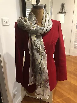 $200 • Buy Stunning Alexander McQueen Silk Scarf