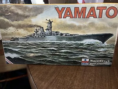 ESCI 408 Waterline Snap-Together 1:1200 Battleship Yamato 1/1200 Scale Model NIB • $12