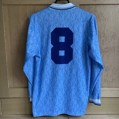 SS Lazio Long Sleeved Shirt 1992/93 Umbro Banca Di Roma Calcio Maglia Gascoigne8 • £249.99