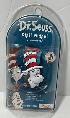 DR. SEUSS DIGIT WIDGET VINTAGE COLLECTORS WATCH Cat In The Hat  Tie Hat Band NIB • $15