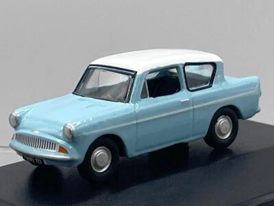 £10.75 • Buy Oxford Diecast 76105007 1/76 OO Gauge Ford Anglia In Light Blue/Ermine White