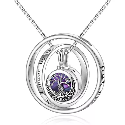 Tree Of Life Urn Necklace For Ashes Pendants Cremation Jewelry Keepsake • £6.28