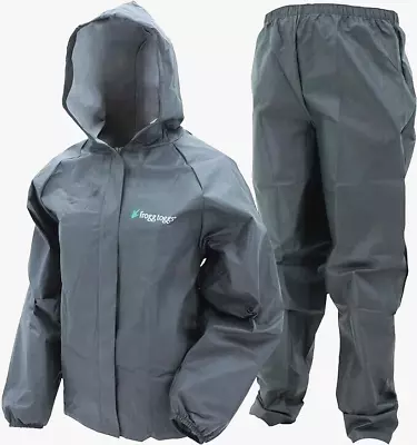 Frogg Toggs Youth Ultra-lite2 Waterproof Breathable Rain Suit Charcoal Large • $22