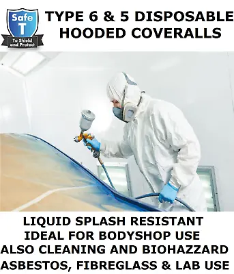 Coveralls.painting.spraying Bodyshopasbestos.fibreglass.type 6&5 Same As Tyvek • £5.99