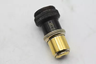 Antique Brass Microscope Objective Meopta  25  0.50 • $149