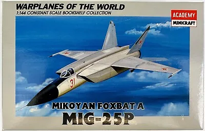 MiG-25P Mikoyan Foxbat A 1:144 Academy 4428 Minicraft Complete Kit Open Box • $8.97