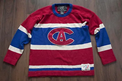 Montreal Canadiens Centennial Sweater Roger Edwards Reebok  Size S/M **43g0609p • $185.36