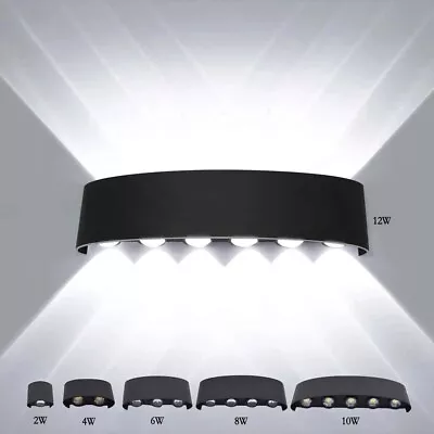 £17.39 • Buy Modern LED Up Down Wall Lights Lighting Fixture Outdoor Indoor Lamp Lighting UK 