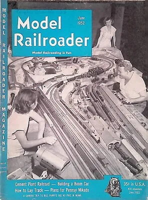 Model Railroader Magazine June 1952 Building A Boom Car How To Lay Track • $11.99
