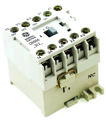 GE Miniature Din Rail Magnetic Contactor CR6RA31ZA 120V AC Coil CA4-9C-01-120D • $39.99