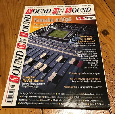 Sound On Sound Music Technology Magazine 2003 August Yamaha 01V96 Steely Dan • £1.25