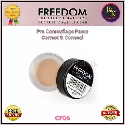 REVOLUTION FREEDOM PRO CAMOUFLAGE PASTE CF06 NEW SEALED Peach ❤️ • £3.11