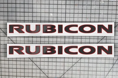 Set Of 2 Jeep Wrangler JK Rubicon Hood Decals Stickers – Black & Pink (07-18)