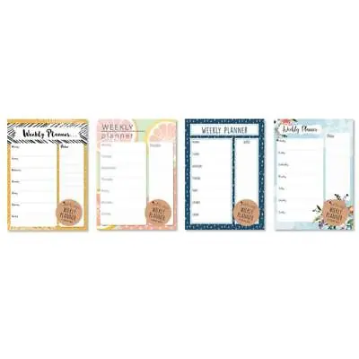 £2.99 • Buy A4 Weekly Planner - Meal List To Do Shopping Desk Note Pad Home Office Plan