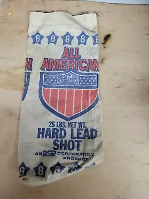 Vintage All  American Lead Shot Bag No 8  Empty  • $9.99