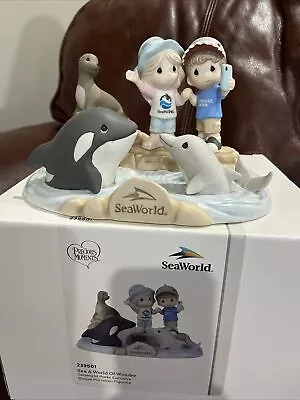 Signed Seaworld Exclusive Precious Moments Figurine 60th Anniversary • $295