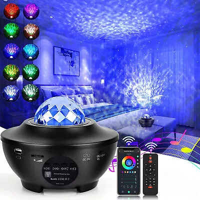 £7.96 • Buy LED Galaxy Projector Light Starry Sky Star Bluetooth Music Night Light W/ Remote