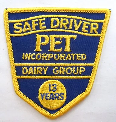 $14.99 • Buy Pet Dairy 13 Year Safe Driver Patch Milk Delivery Trucking