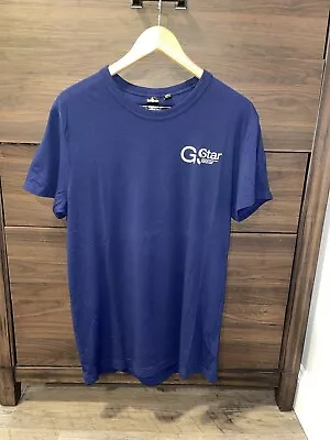 G Star Raw Mens Large Shirt Short Sleeve Tee Blue • $16.95