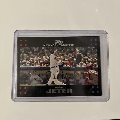Derek Jeter HOF 2007 Topps #40 No Bush Mantle New York Yankees Mint • $13.99