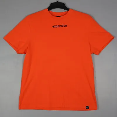 Illustrated People Womens T-Shirt Size M Orange Short Sleeve Round Neck • £7.19