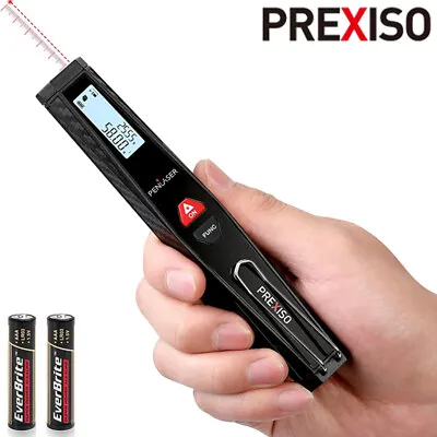 PREXISO Pocket Laser Measurement Tool Laser Distance Meter Backlit Laser Measure • $27.99