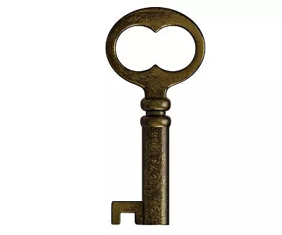 KY-18 Solid Small Hollow Barrel Skeleton Key (Antique Brass) • $25.01