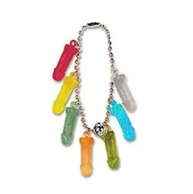 Bachelorette / Hens Night Party Supplies Multicoloured Penis Willie Bracelet • $9.95