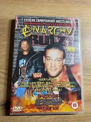 ECW - Anarchy Rulz 99 DVD Extreme Championship Wrestling 15 Cert WWE WWF • £22.99
