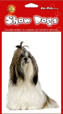 £2.49 • Buy Shih Tzu Breed Of Dog Double Sided Window Sticker Perfect Gift