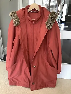 £12.99 • Buy Mark & Spencer St Michael Women Coat  In Poppy Colour, Size 16 UK