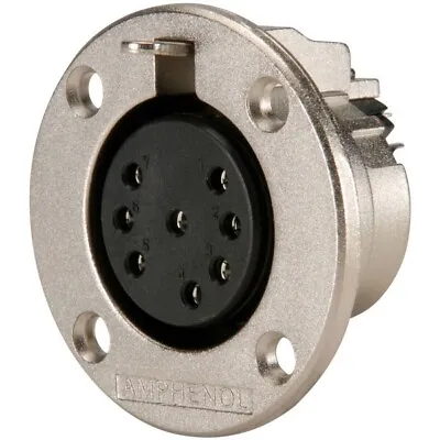Amphenol/Alcatel EP-8-13P 8-Pole EP Female Round Flange Chassis Connector 2207 • $19.99